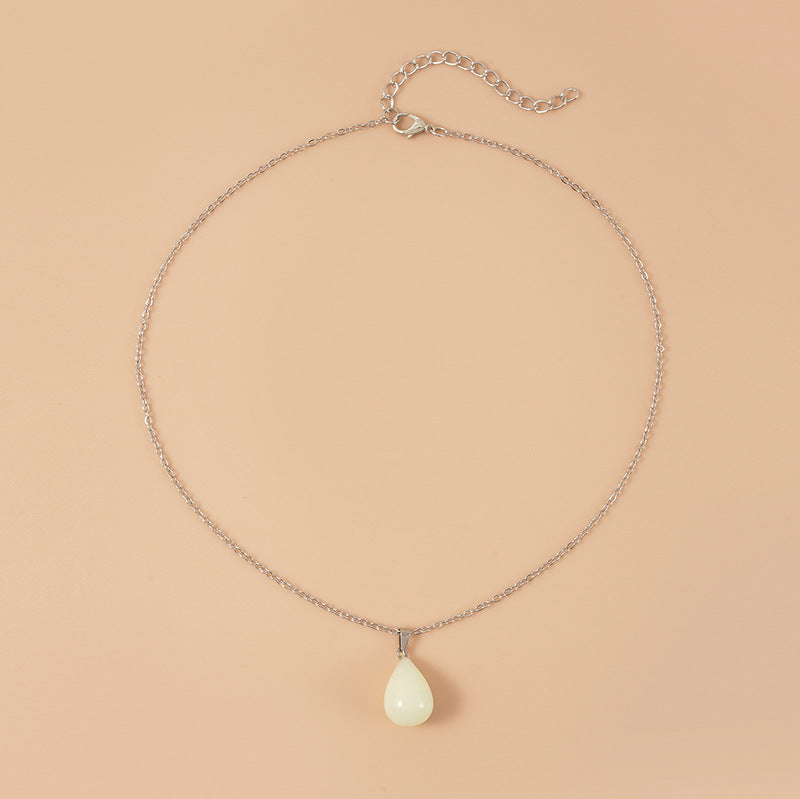 Europe And America Best Selling Luminous Pendant Card Necklace Love