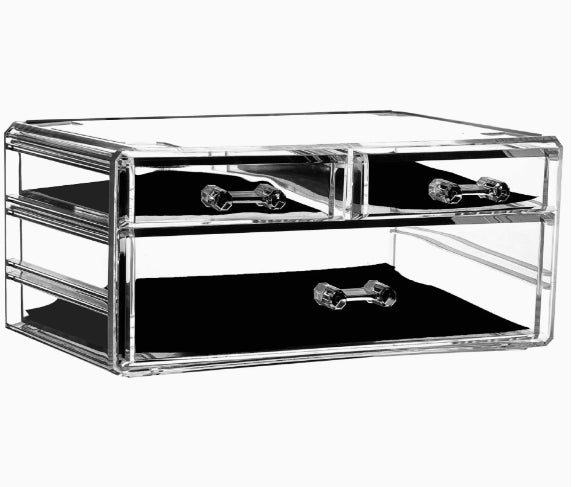 Drawer-style Makeup Box Desktop Transparent Acrylic Storage Rack For Cosmetics And Skincare Dressing Table