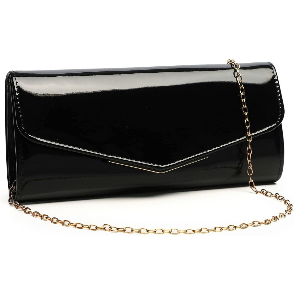 Womens Stylish And Elegant Patent PU Bag In Nude, Cross-body Design