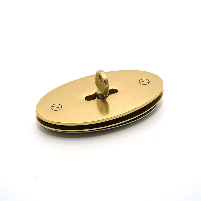 Brass Bag Metal Accessories High-end Pure Copper Oval Bag Twist Lock Bag Buckle Buckle Release Buckle