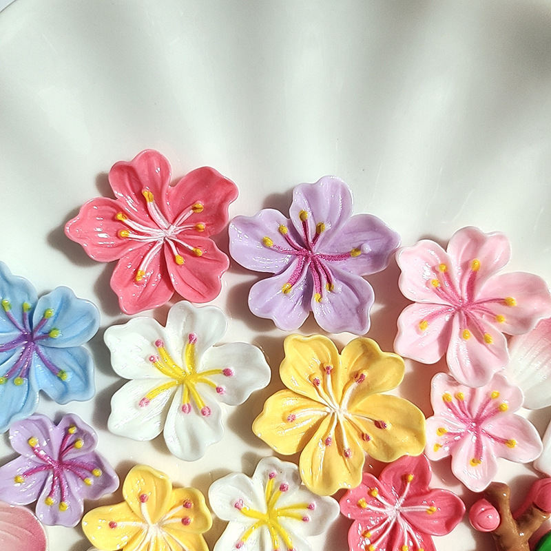 Resin Cartoon Flower Phone Case Diy Cream Glue Hair Accessories