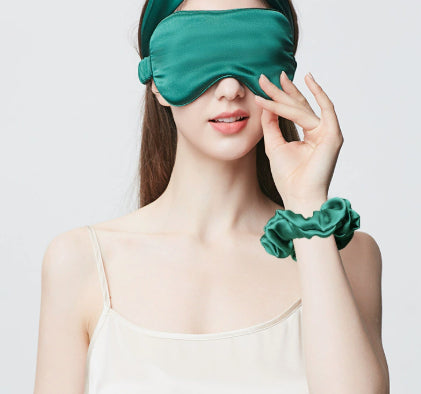 Thickened Eye Protecting Sleep Hair Tie And Eye Mask