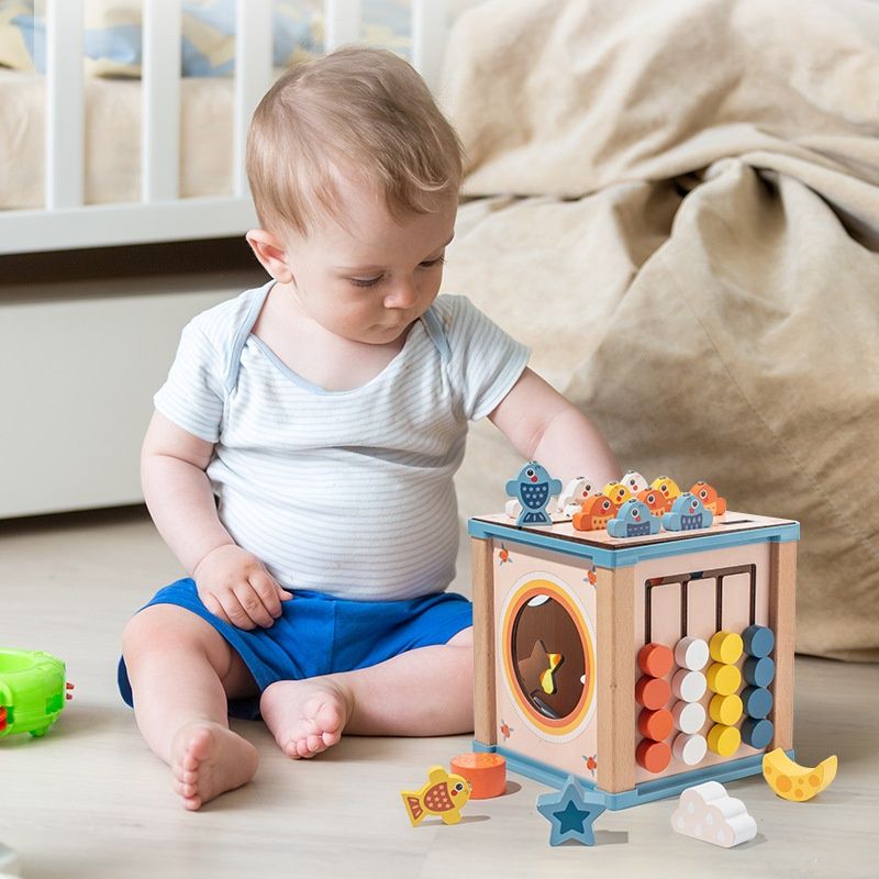 Multifunctional Building Blocks Treasure Chest Boys And Girls Year-old Intelligence Toys