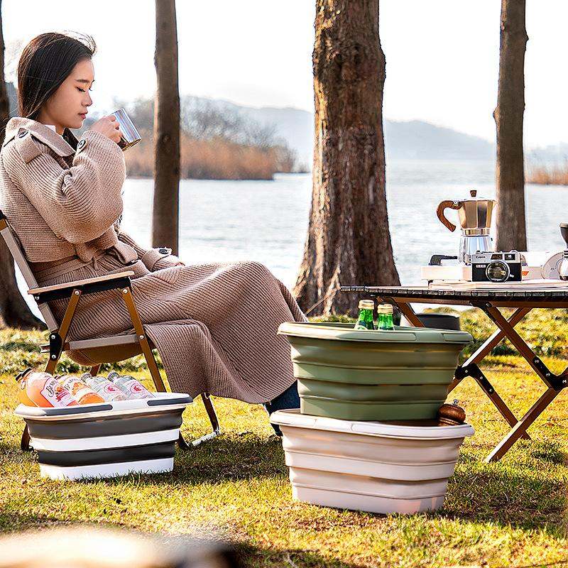 Portable Camping Storage Basket Picnic Basket