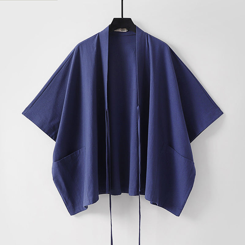 Retro Casual Tea Ceremony Outfit Mid-length Coat