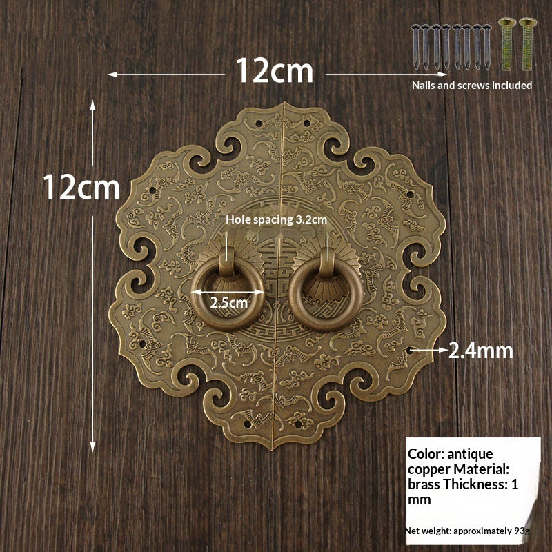 Wardrobe With Solid Copper Handlesantique-style Furniture Hardware Accessories
