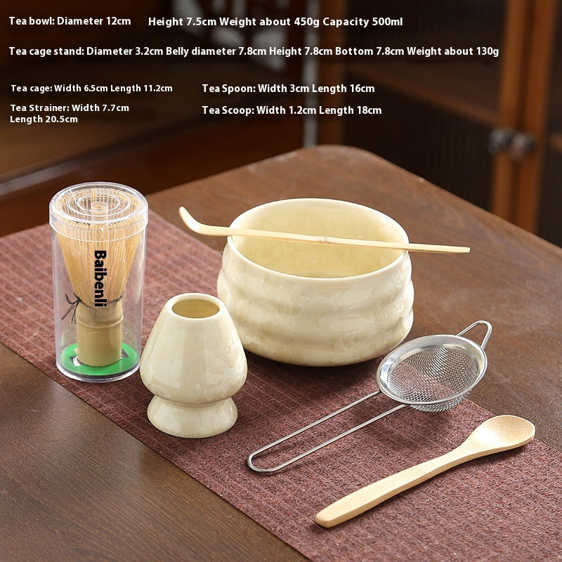 Crystal Glaze Matcha Japanese Style Kung Fu Tea Set Accessories