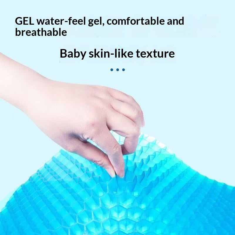 Summer Cooling Pad Honeycomb Silicone Seat Cushion For Office And Car