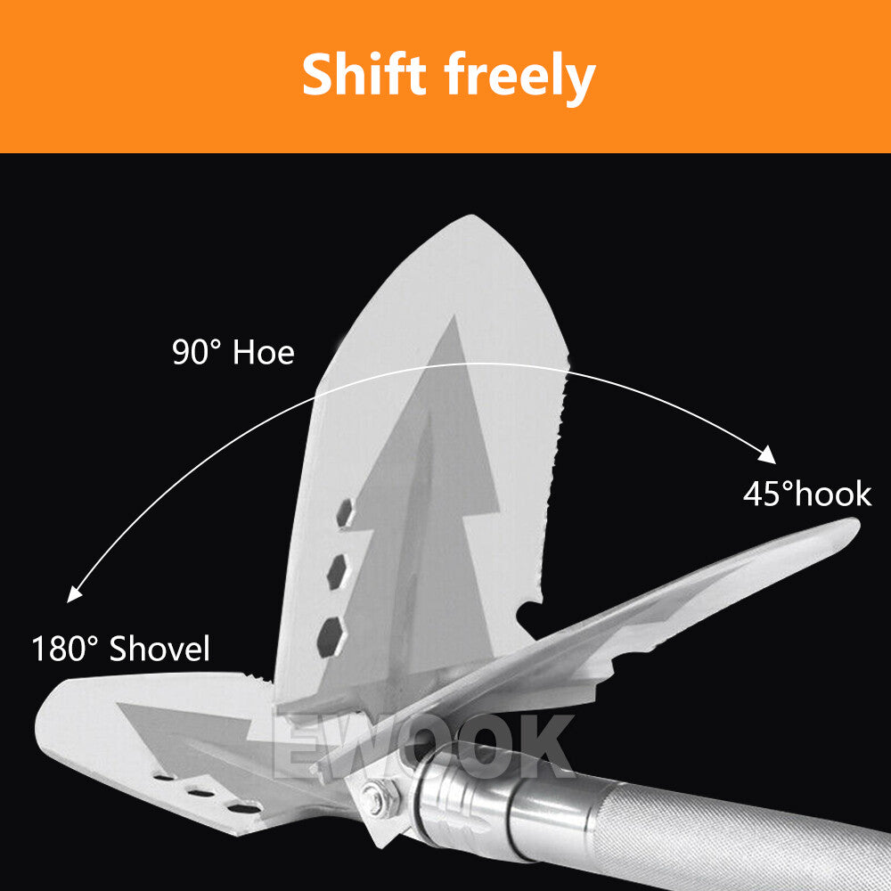 Camping Shovel Folding Outdoor Survival Tools Multifunction Hiking Military