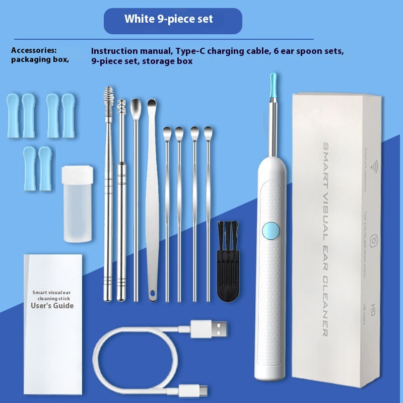 Visual Earpick With Charging Base HD Intelligent Luminous