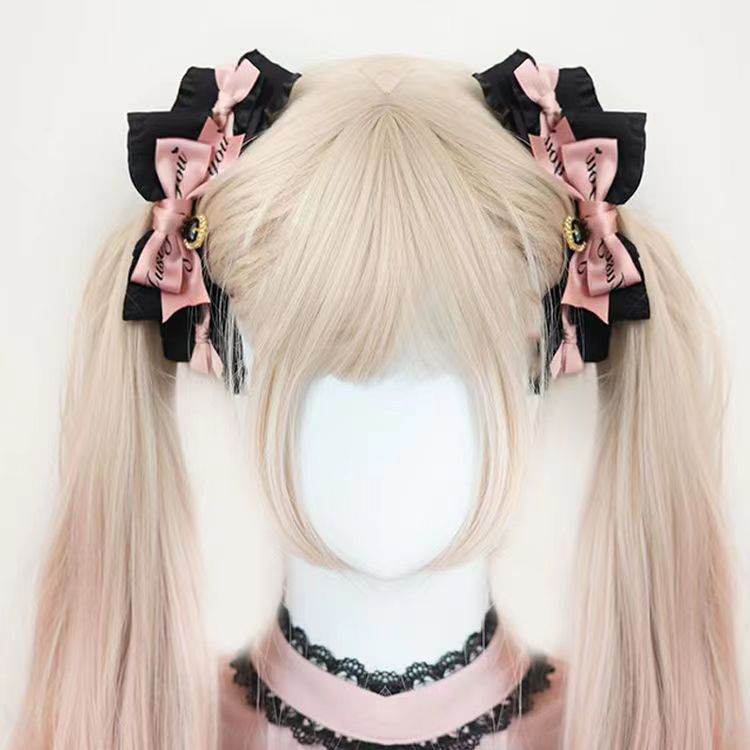 Black Bow Barrettes Handmade Hair Accessories