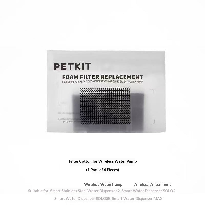 Pet Smart Water Fountain  6-Piece Pack Of Sponge Filter Cotton