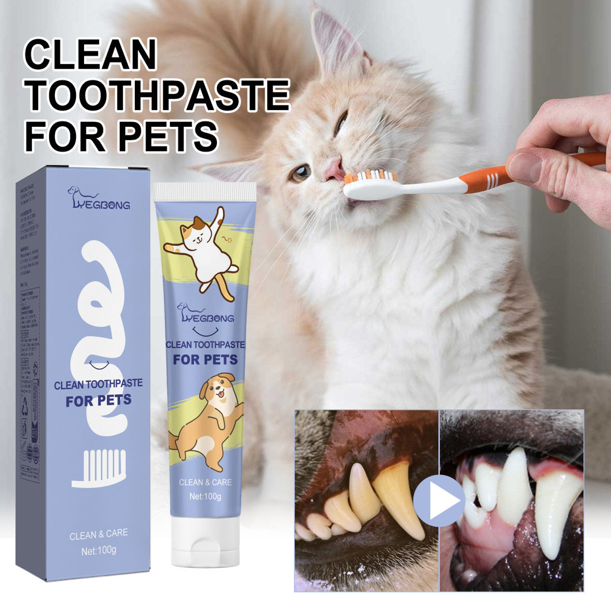 Pet Cleaning Toothpaste 1 0 0ml-box