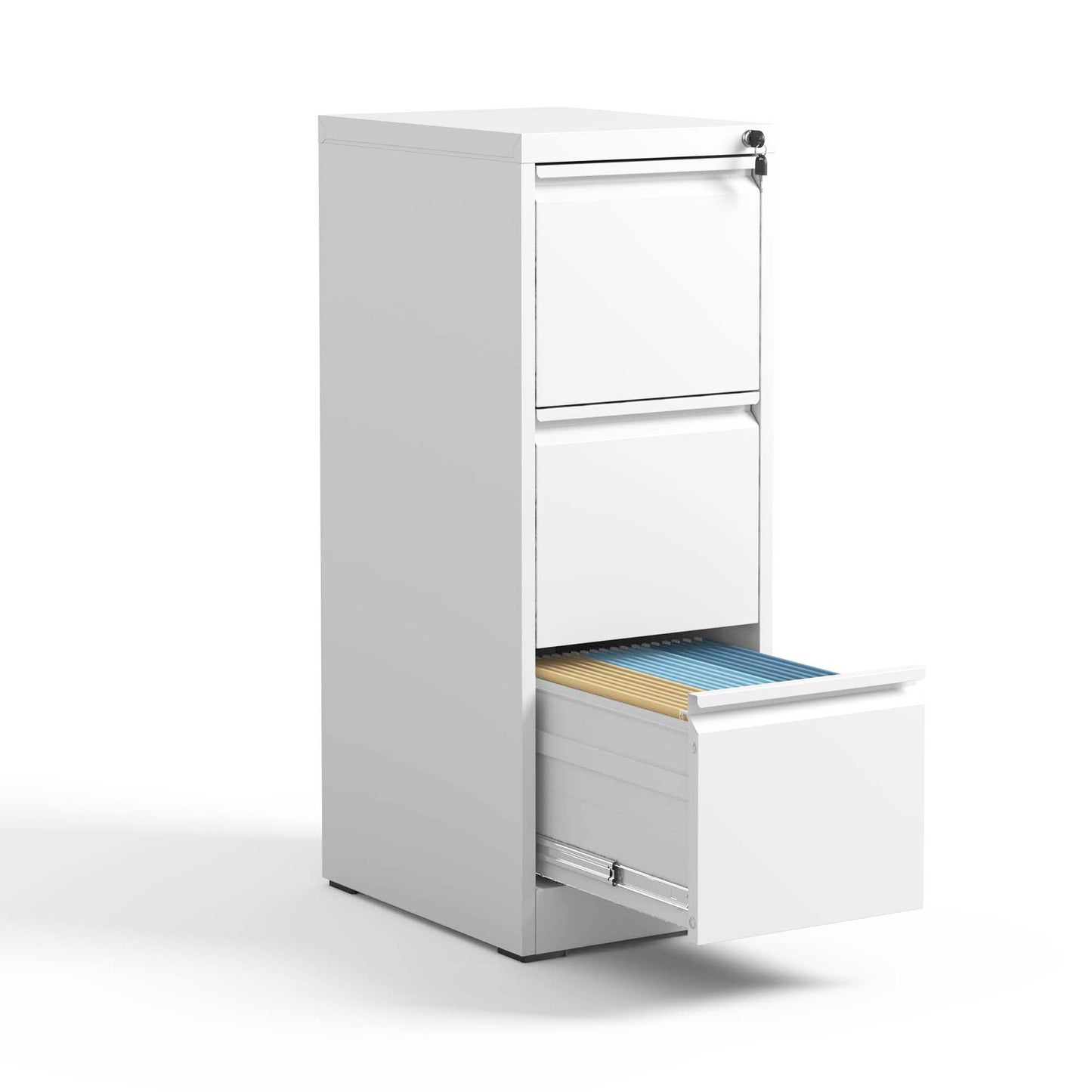 3 Drawer Metal Vertical File Cabinet With Lock Office Home Steel Vertical File Cabinet For A4 Legal Letter Size3