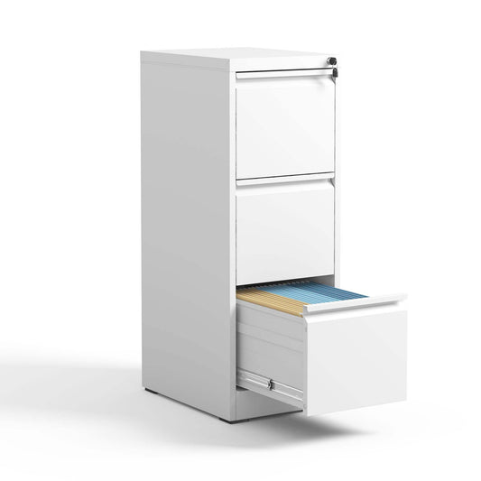 3 Drawer Metal Vertical File Cabinet With Lock Office Home Steel Vertical File Cabinet For A4 Legal Letter Size3