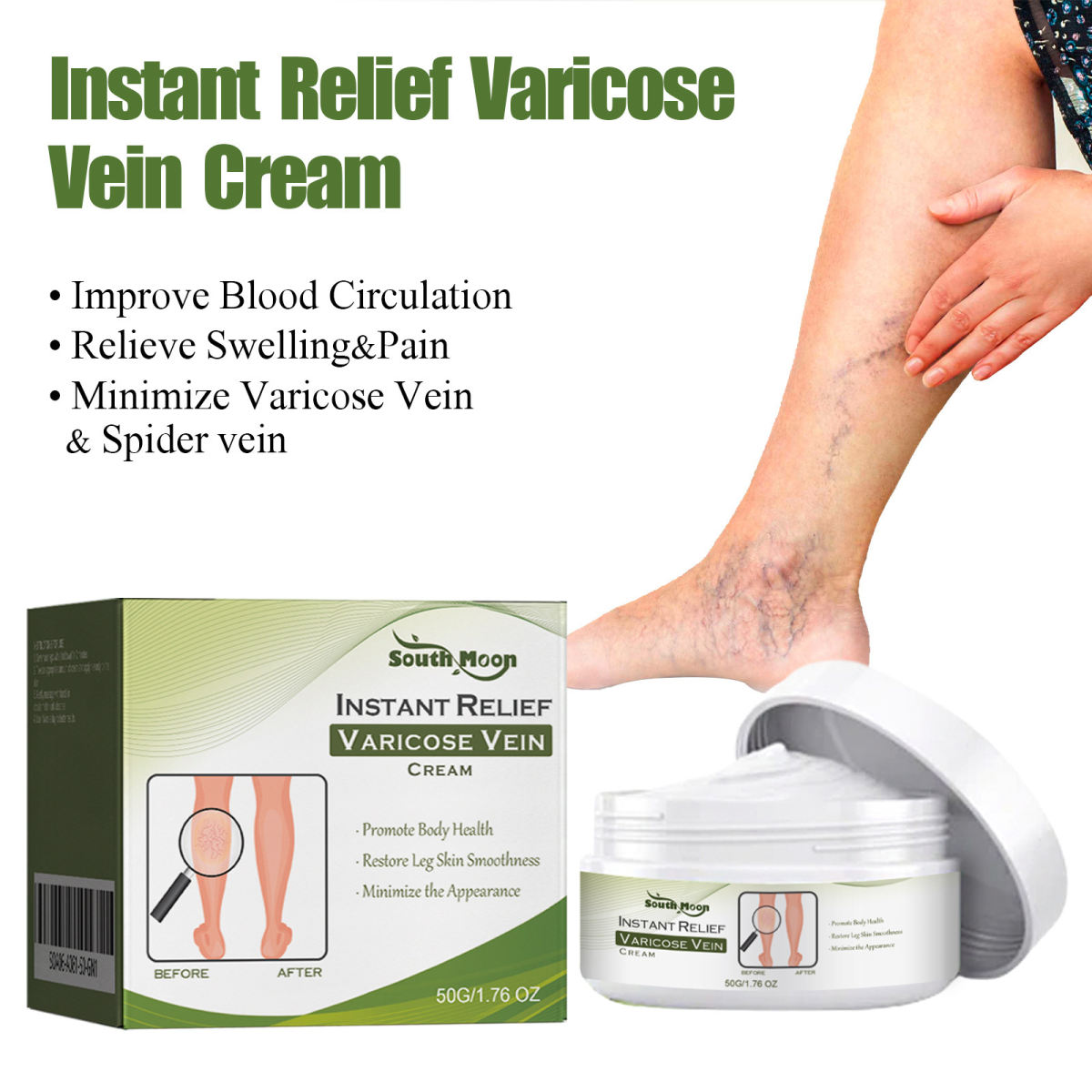 Leg Curved Earthworm Leg Massage Neck Cream