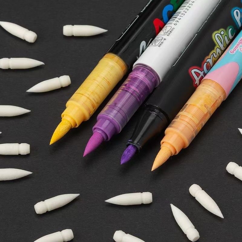 Straight Liquid Acrylic Marker Pen Accessories Soft Nib Replacement Marker Pen Tip