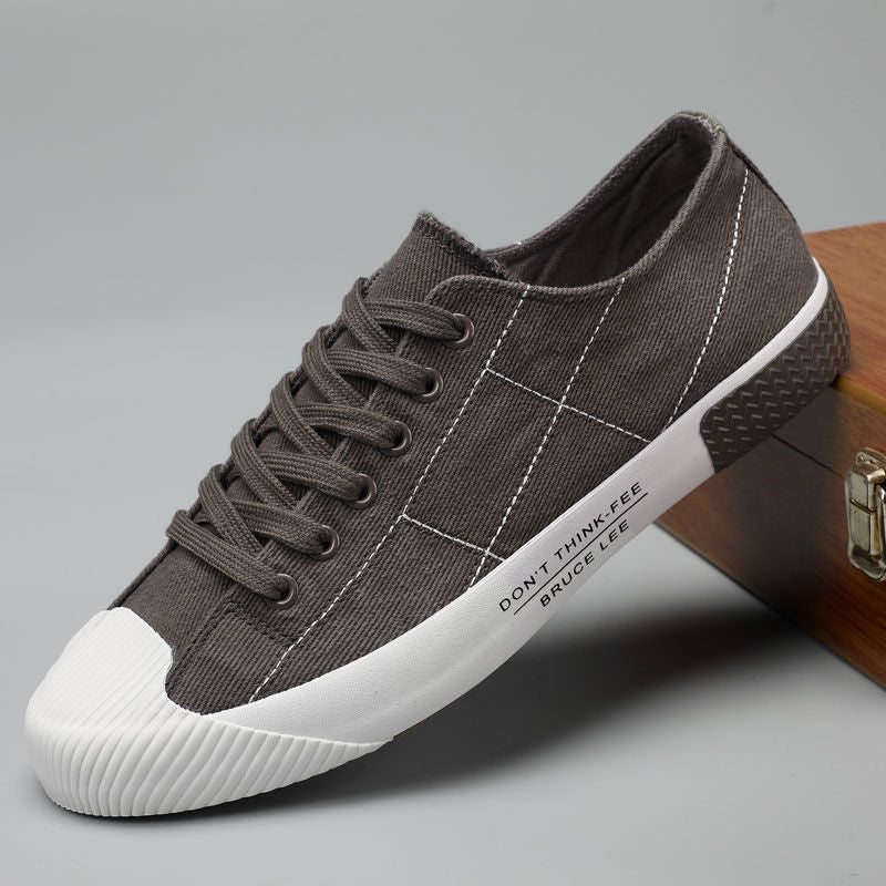 Autumn Mens Shoes New Casual Sneakers Korean-style Canvas