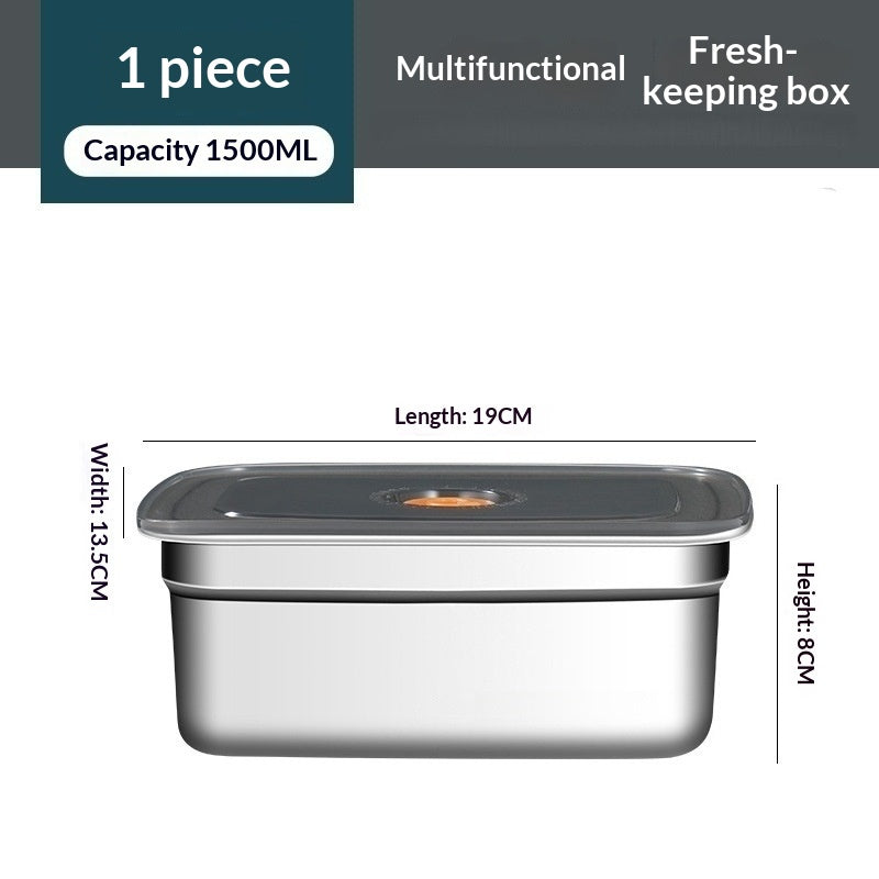 Food-grade Refrigerator-sealed Lunch Box Made Of 304 Stainless Steel