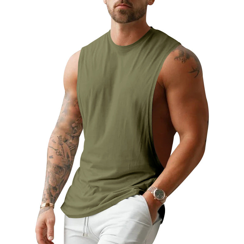 Men's Fitness Tank Top American-style Stretchy Sleeveless