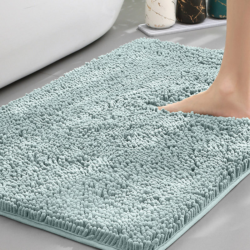 Bathroom Floor Mat, Bath Entrance Water-absorbent Carpet, Chenille Anti-slip Foot Pad