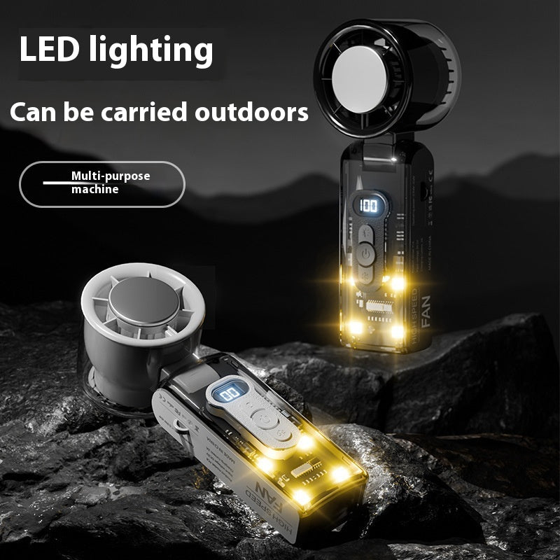 Handheld High-speed Folding Ice Cooling Fan