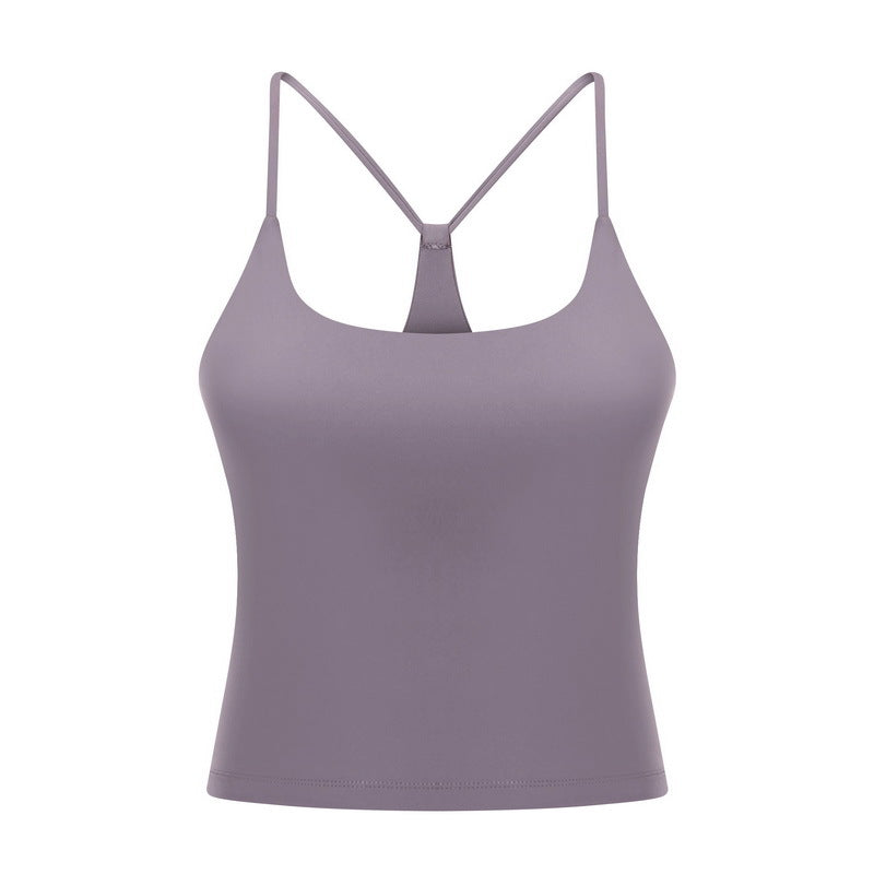 Simple Camisole Sports Abdominal Exercising Band Chest Pad Beauty Back Yoga Vest