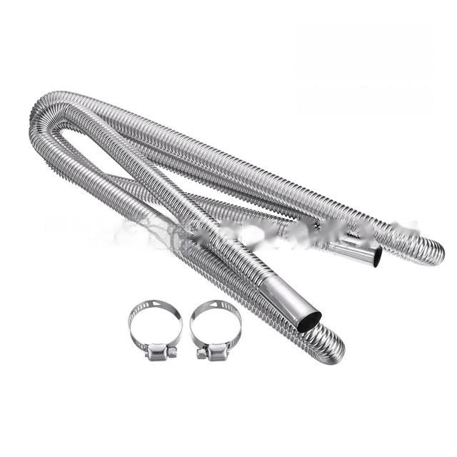 Stainless Steel Parking Heater Exhaust Spiral Smoke Vent Car Accessories