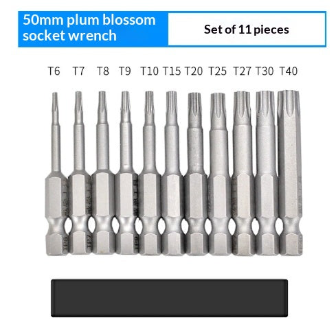 Short Bit Set For Electric Screwdrivers Compatible With Sockets Hex And Phillips Heads Magnetic Accessories