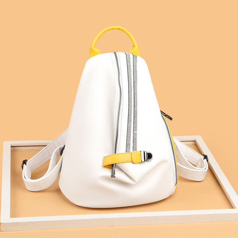 Korean-style Fashionable Cowhide Womens Backpack