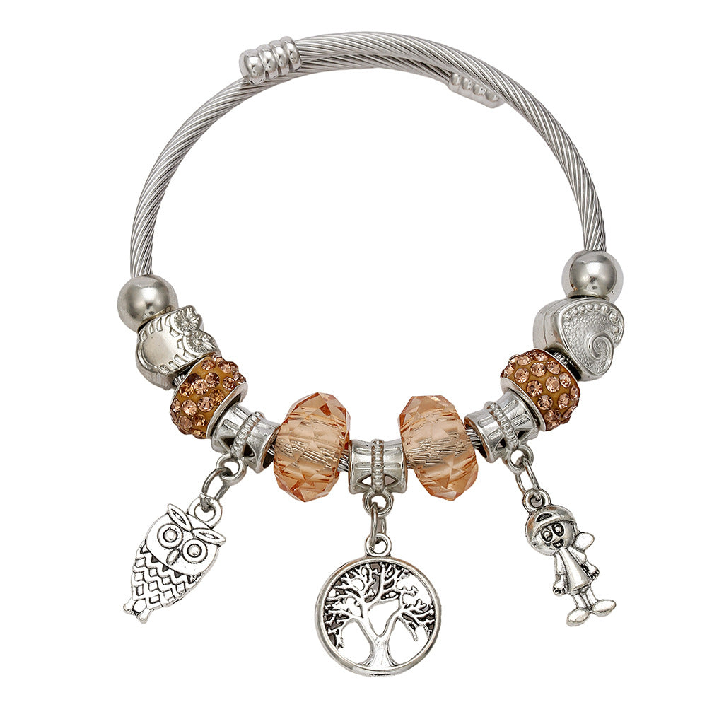 Panjia Fashion Best-Selling Titanium Steel Bracelet Versatile High-End Style Wristband Jewelry