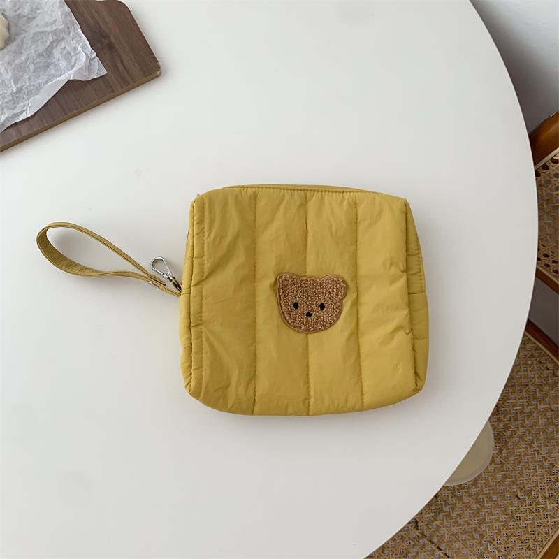 Bear Baby Stroller Storage Cloth Hanging Diaper Feeding Bottle Handbag Bedside Storage Cloth Bag