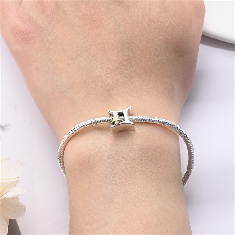 DIY Handmade Zodiac Lucky Beaded Accessories Personalized Loose Beads