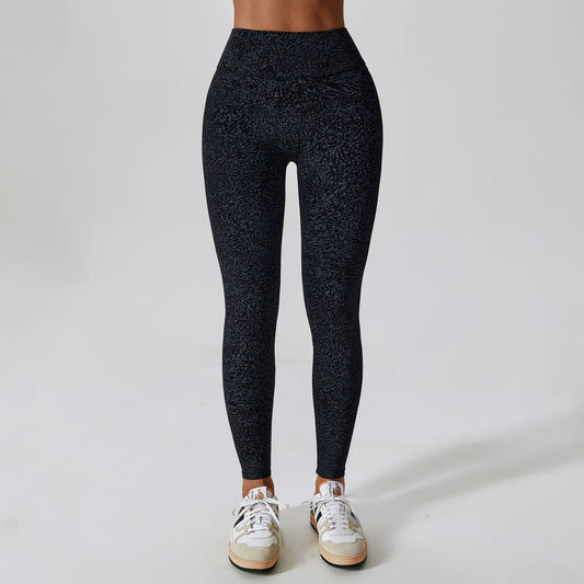 Belly Contracting Hip Lifting Running Sports Quick-drying Camouflage Printing Nude Feel High Waist Yoga Pants