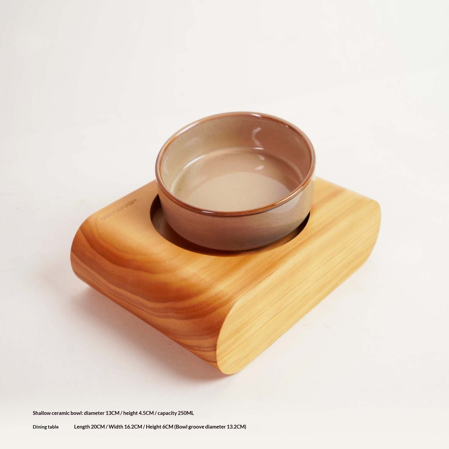 Tip-Proof Raised Pet Bowl With Neck Support