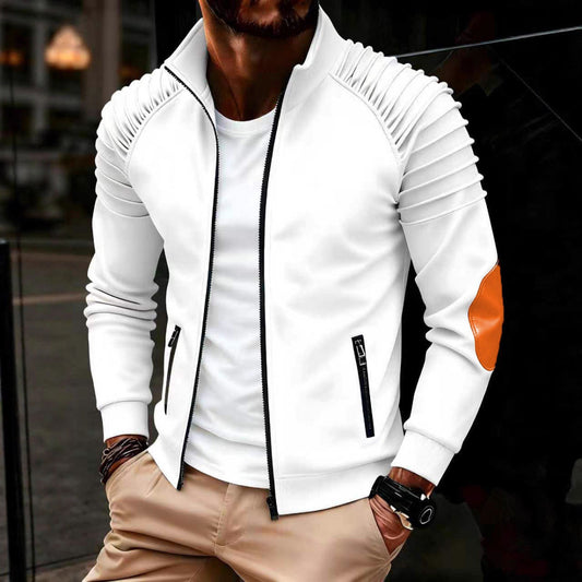 Stand-collar Windproof Mens Fashion Casual Jacket