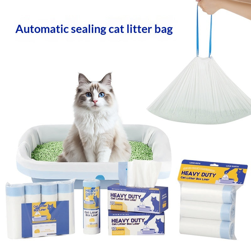 Pet Waste Bag Handheld Drawstring Bag