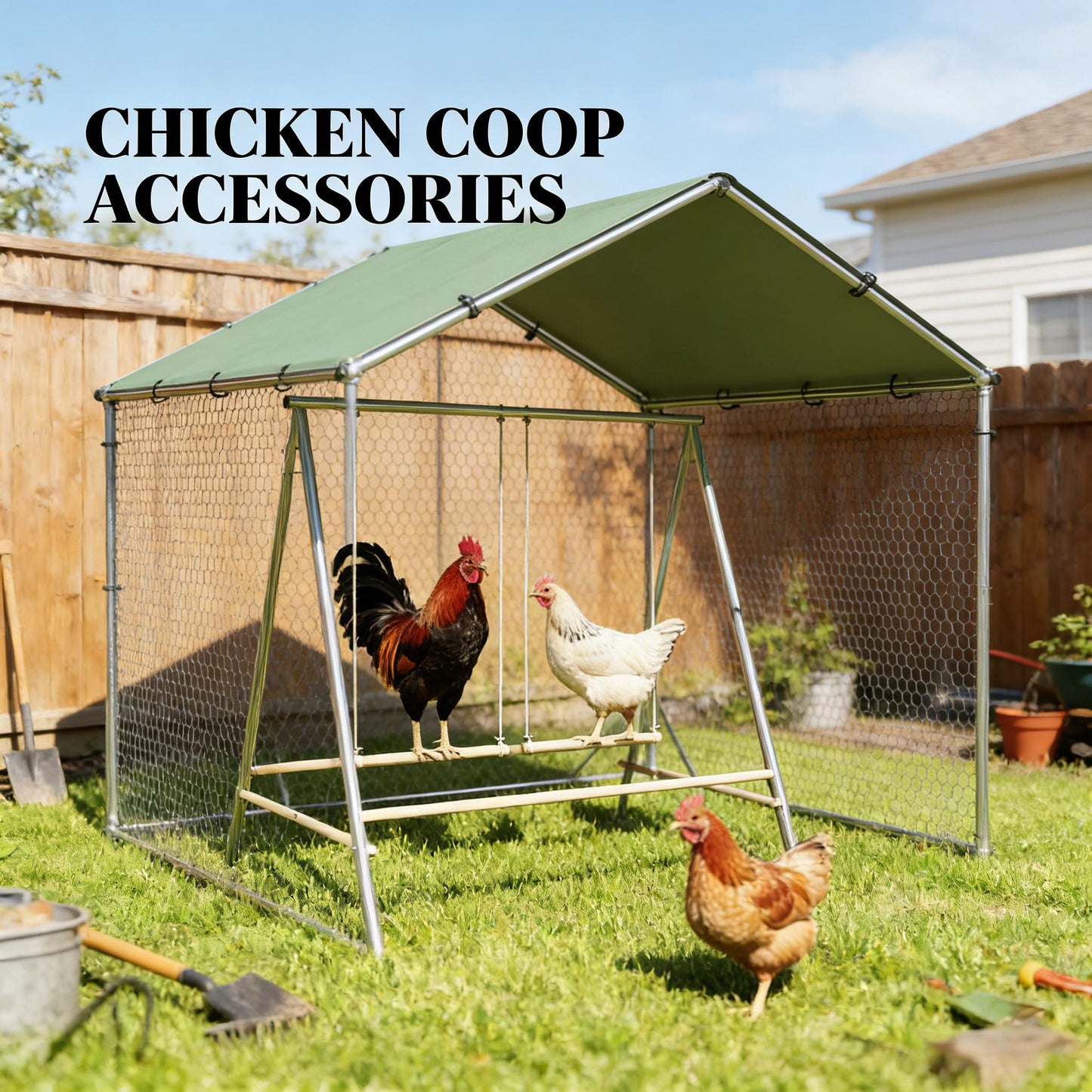 Coop Accessories,Chicken Perch For Coop,Chicken Roosting Bars