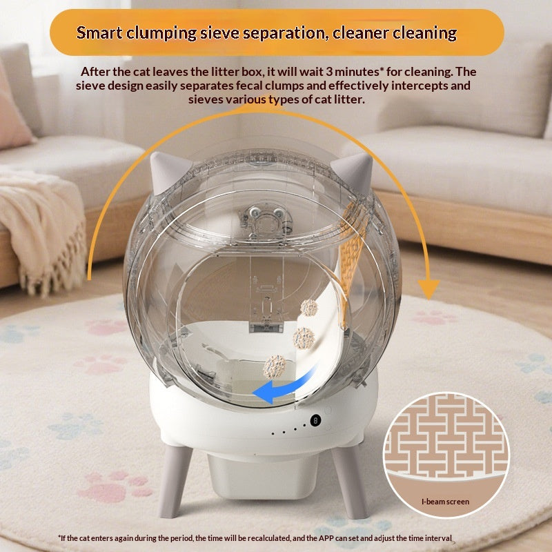 Fully Automatic Cat Litter Box Smart Roller Cat Toilet