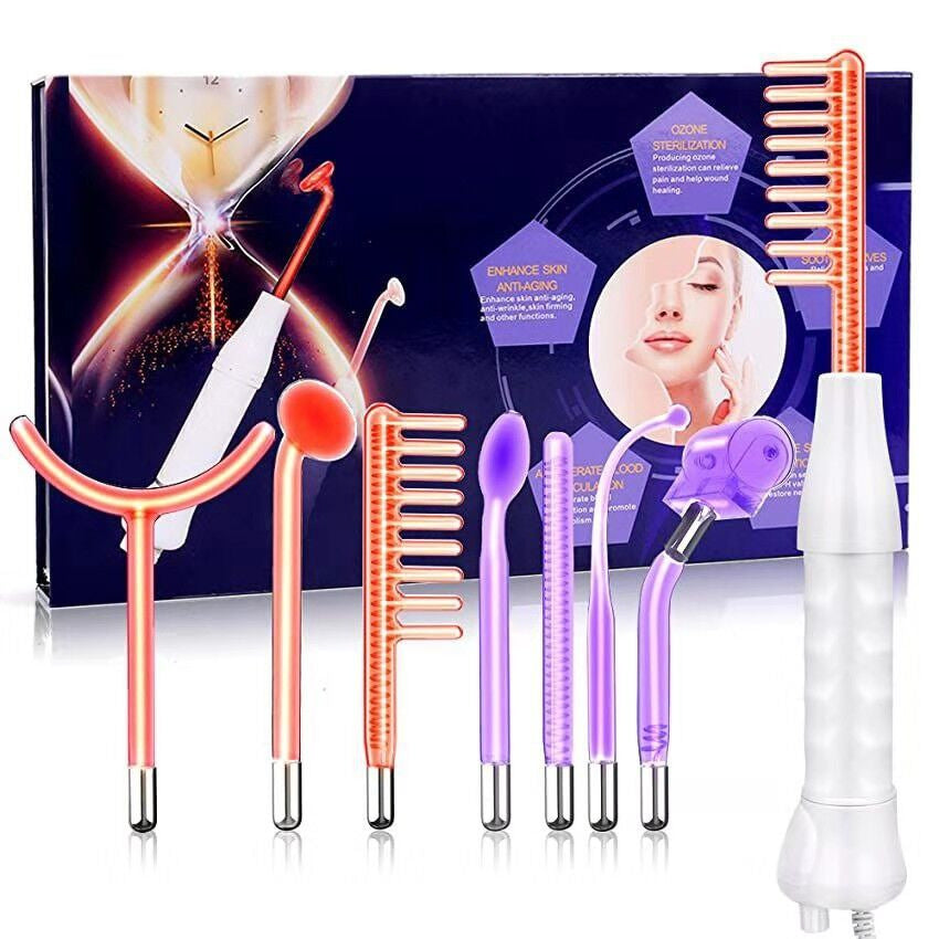 High Frequency Seven-in-one Electrotherapy Rod Red Light Purple Light Beauty Instrument