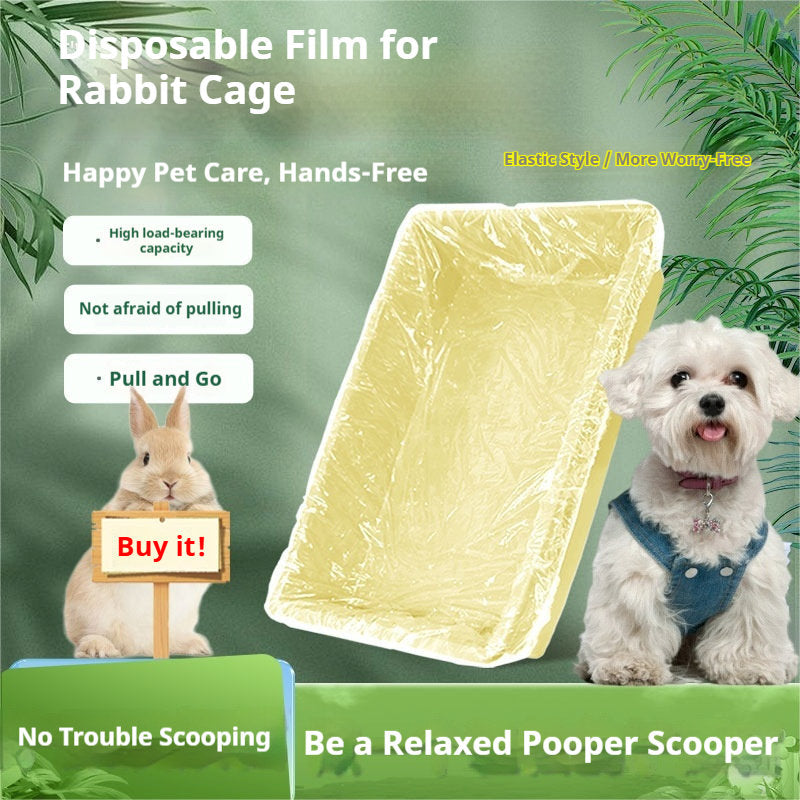 Rabbit Cage Dog Cage Tray Cleaning Bag Pet Poop-catching Tray Trash Bag
