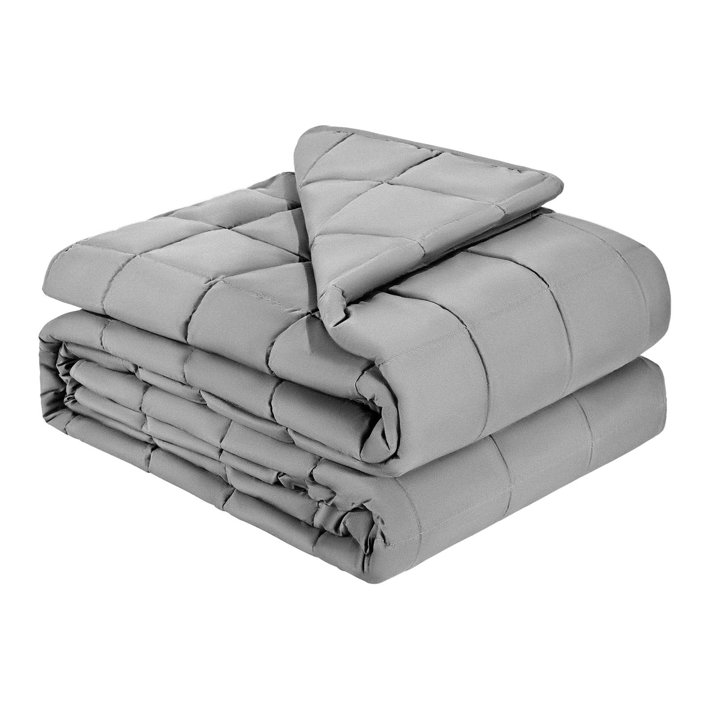 Weighted Blanket, 25 Lbs, 88 X 104 In King Size, Cooling Breathable Heavy Blanket With Glass Beads, All-Season Use, Suitable For 250-310 Lbs Adults, Anxiety Stress Relief, Improve Sleep, Grey