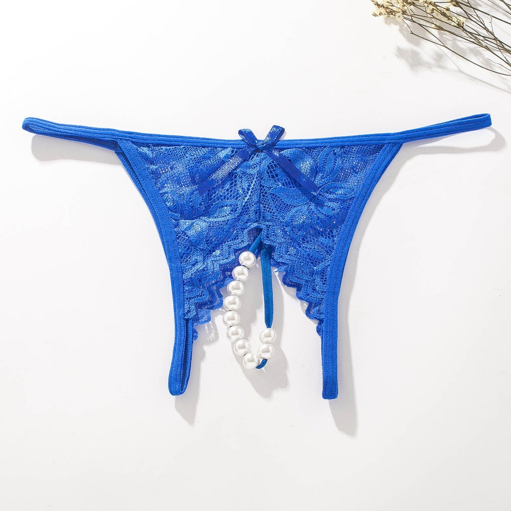 Nylon Women's Hot Pearl Massage Sexy Underwear