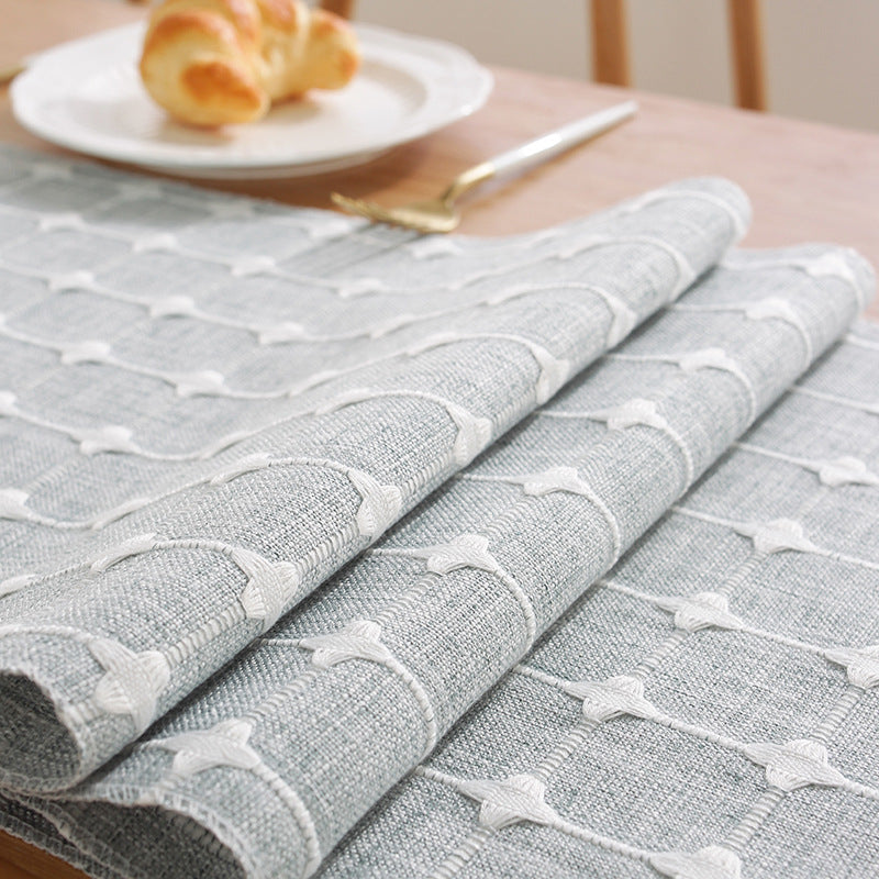 Modern Minimalist Tea TableCoffee Table Cloth, Cotton-Linen Table Runner