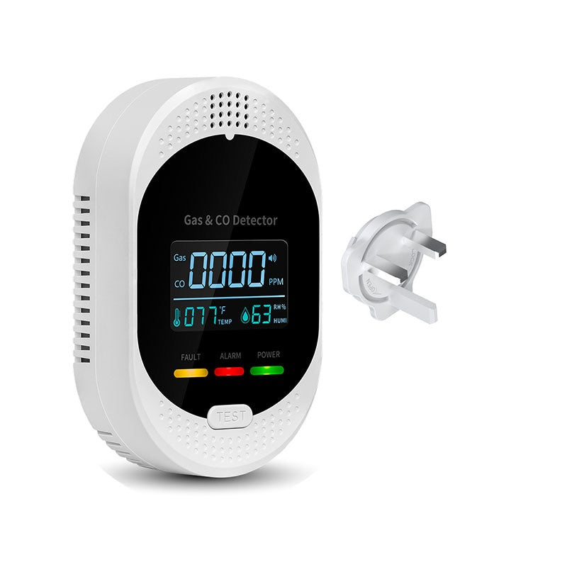 Carbon Monoxide Detector For Home And RV Four-in-onemeasures Temperature Humidity And Gas