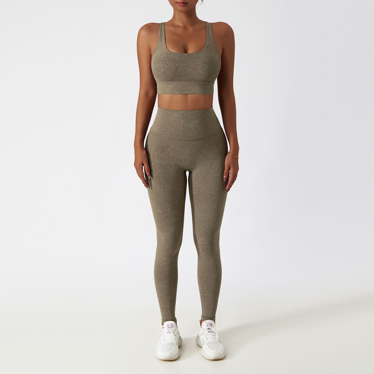 Floral Tight Yoga Suit For Comfortable Back