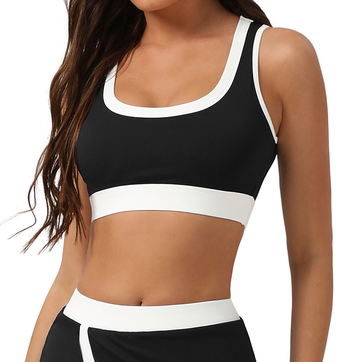 Color Matching Nude Feel Sports Underwear Quick-drying Shockproof Yoga Vest