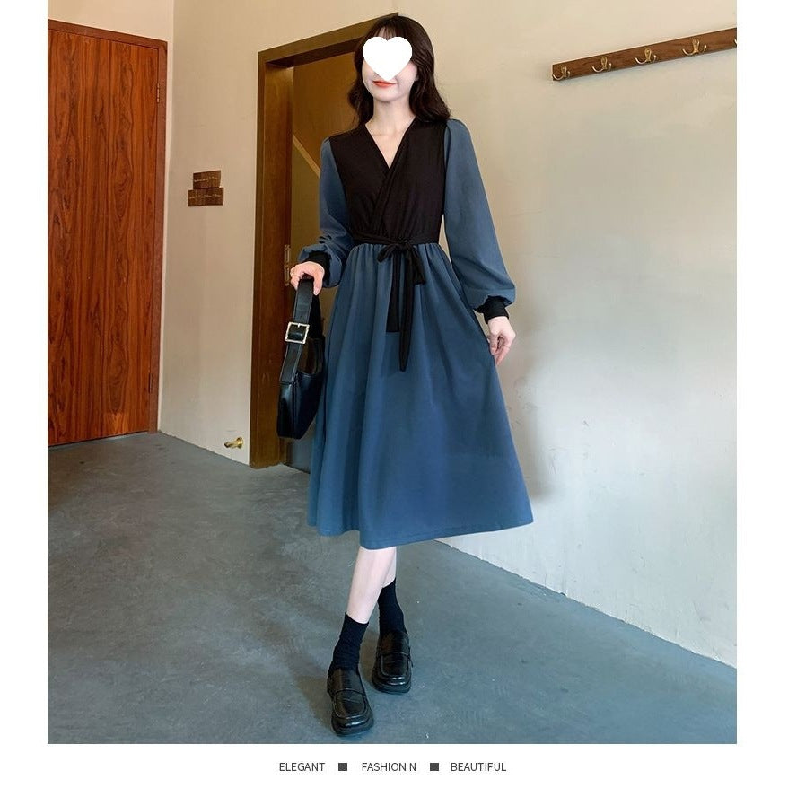 Retro New Korean Slim Fit Women's Dress