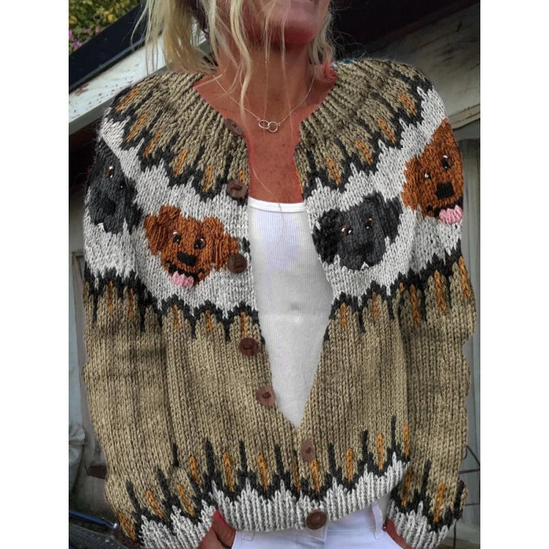 Autumn Chic Versatile Cardigan Sweater European And American Womens Fashion