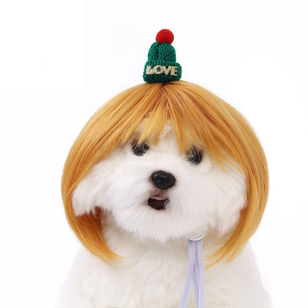 Halloween Pet Wig For Curly Or Straight Hair